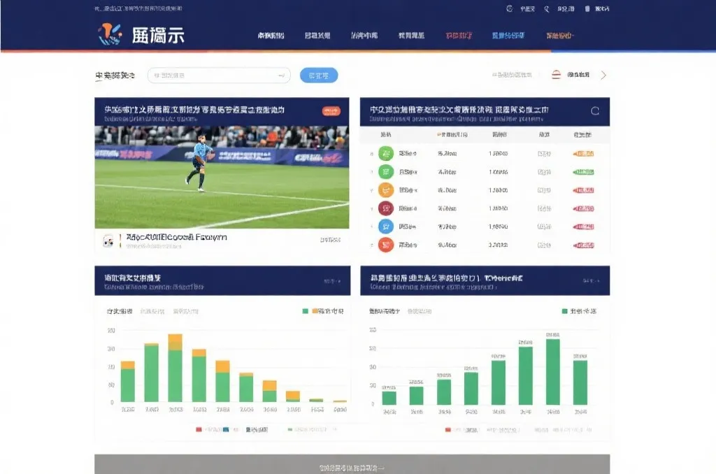 多语种世界杯直播导航页与数据模块排版示意图